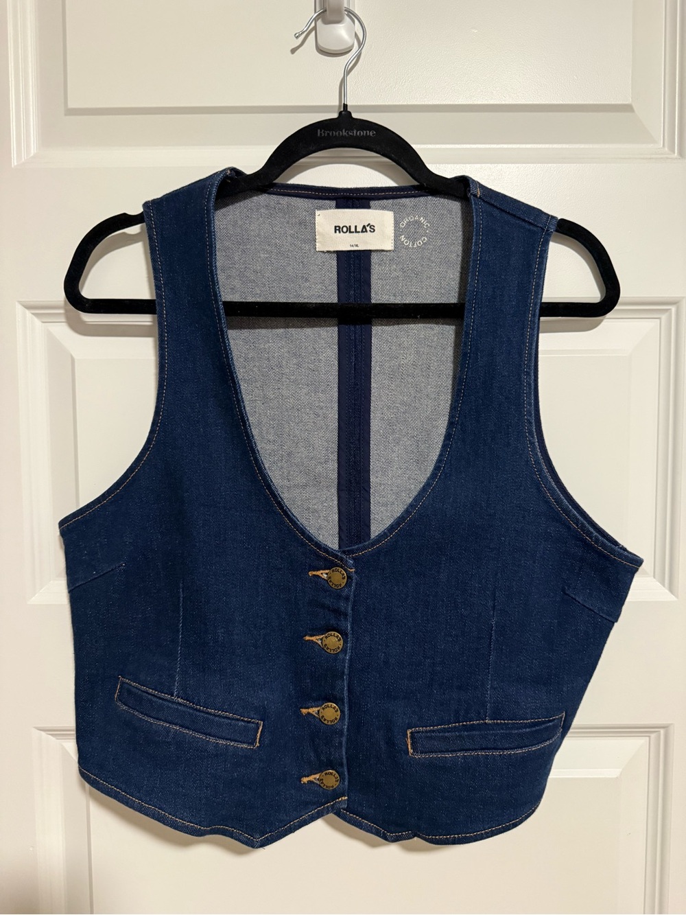 ROLLA'S Denim Vest - Dark Denim